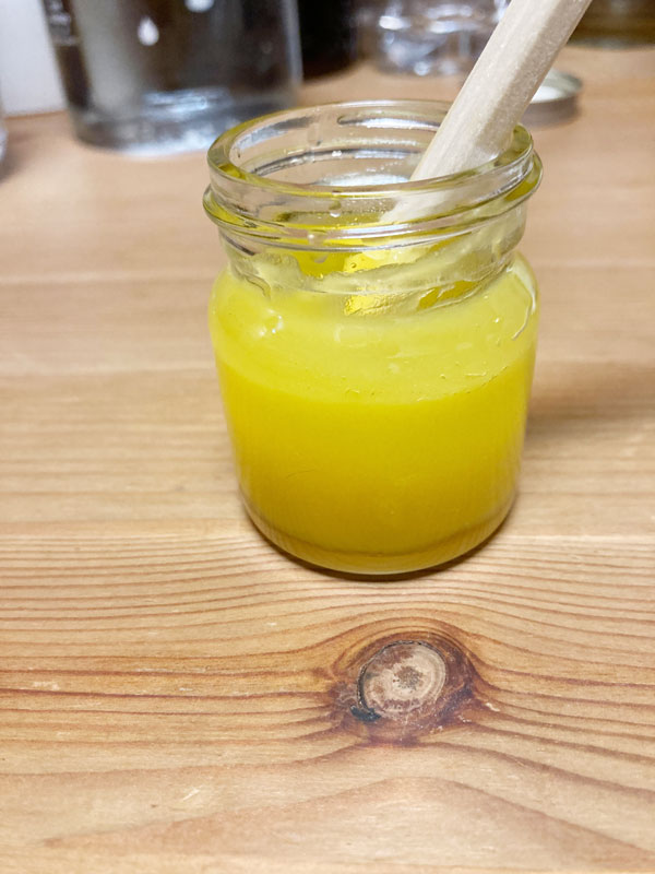 よく混ざりクリーム状になりました